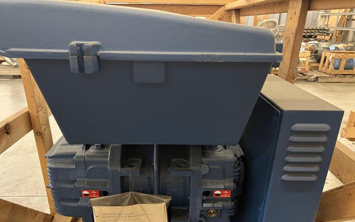 Aerzen GMA 13.6 Positive Displacement high Vacuum Blower with Base & Motor