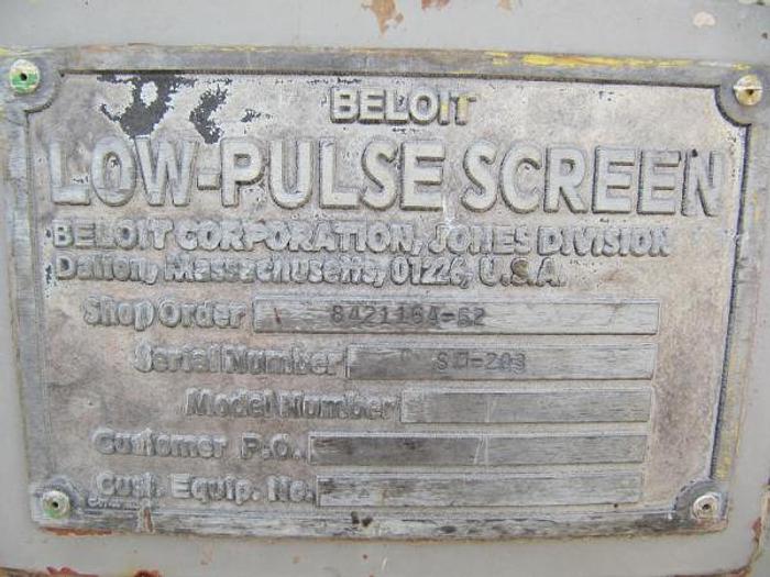 Used Beloit M50 Low Pulse Primary Screen (GL&V)