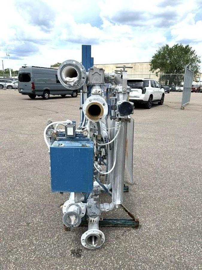 Used Ronningen Petter 4 Bank Tubular Backwashing Filter Model SS-A-204-BV-VIB-Auto