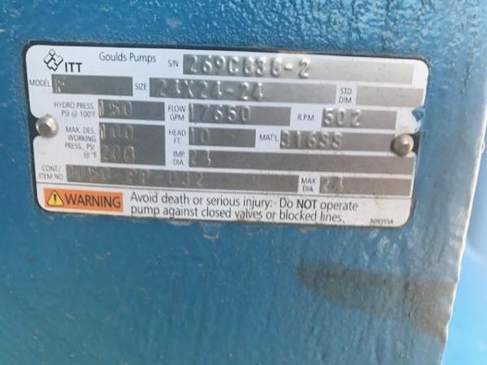 Used Goulds 24x24x24 Axial Flow Pump (New)