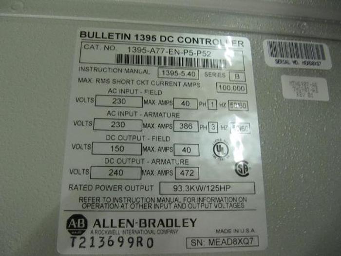 Used Allen Bradley DC Control Systems (Never Used)