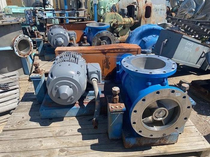 Used Goulds 12x12 Axial Flow Pumps with Base & Motors