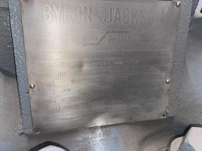 Byron Jackson 4x6x9D DVMX-5 Stage Multistage SS Pump, New Storeroom Spare