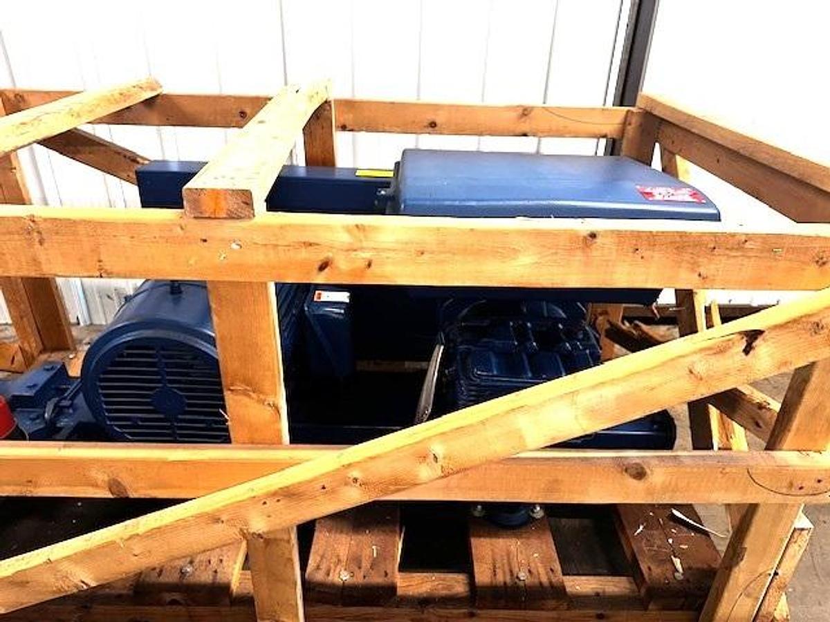 Aerzen GMA 12.5 Positive Displacement high Vacuum Blower with Base & Motor