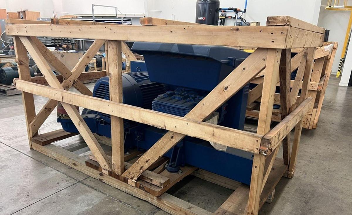 Aerzen GMA 13.6 Positive Displacement high Vacuum Blower with Base & Motor