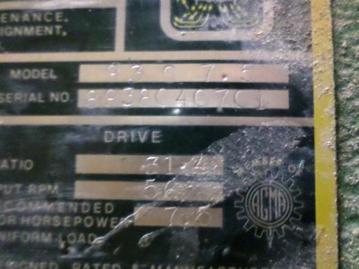 Used Lightnin Model 9307.5 Top Mount Gear Mixer