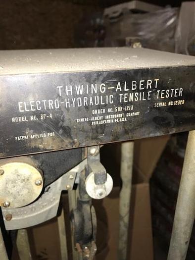 Used Thwing-albert Electro-Hydraulic Tensile Tester