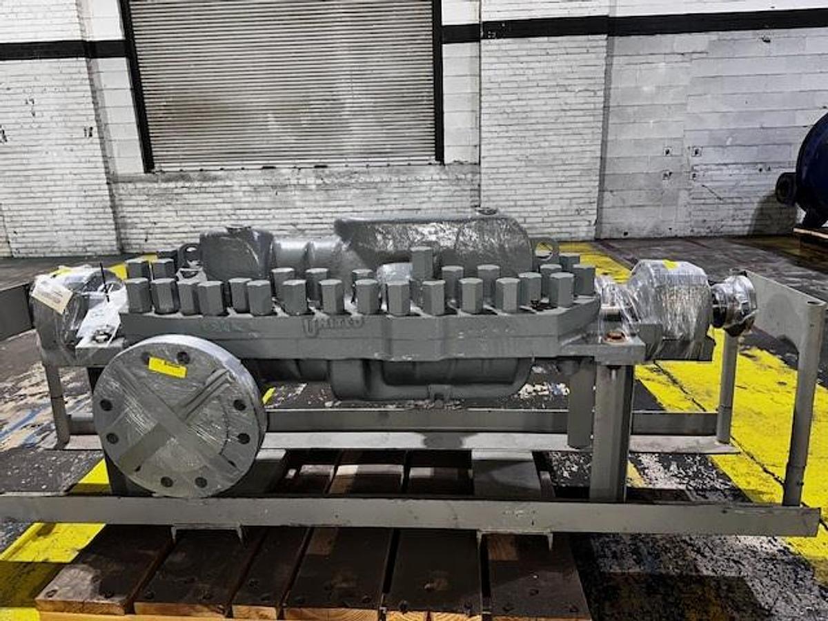 Used United WMSND-M 3x9 8-Stage Horizontal Multistage Centrifugal Pump CA6NM Rebuilt