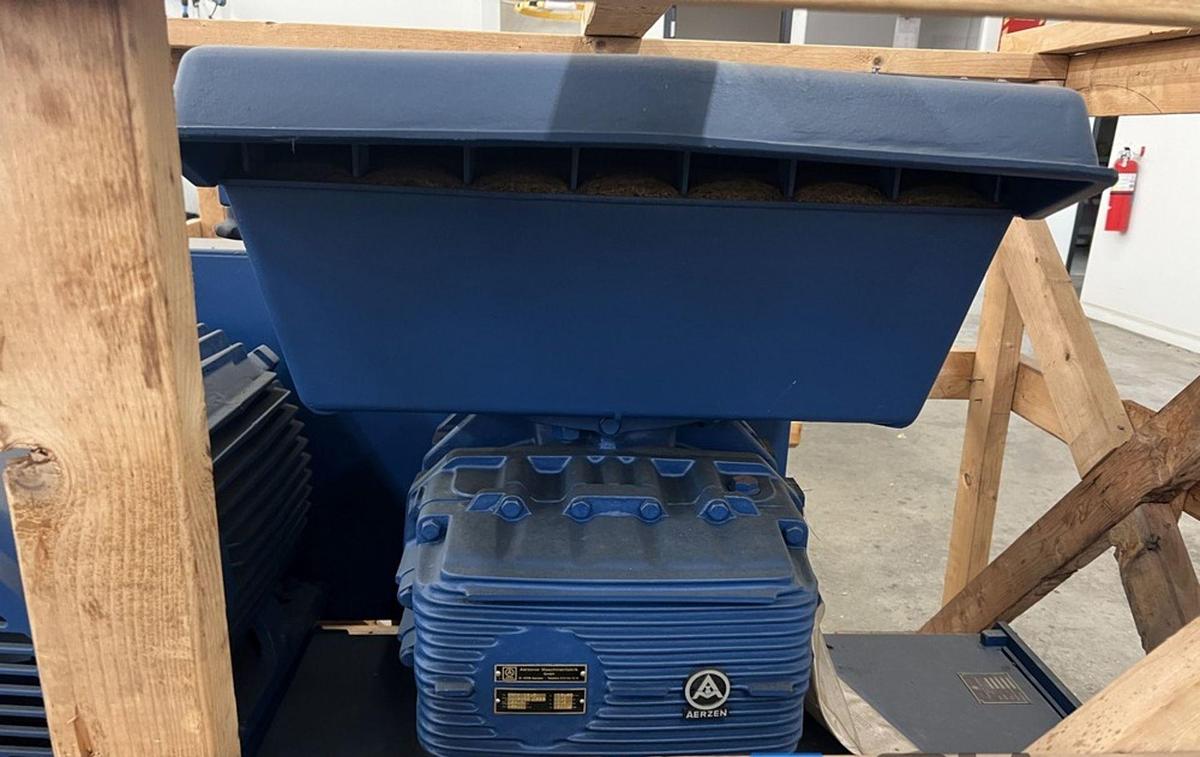 Aerzen GMA 13.6 Positive Displacement high Vacuum Blower with Base & Motor