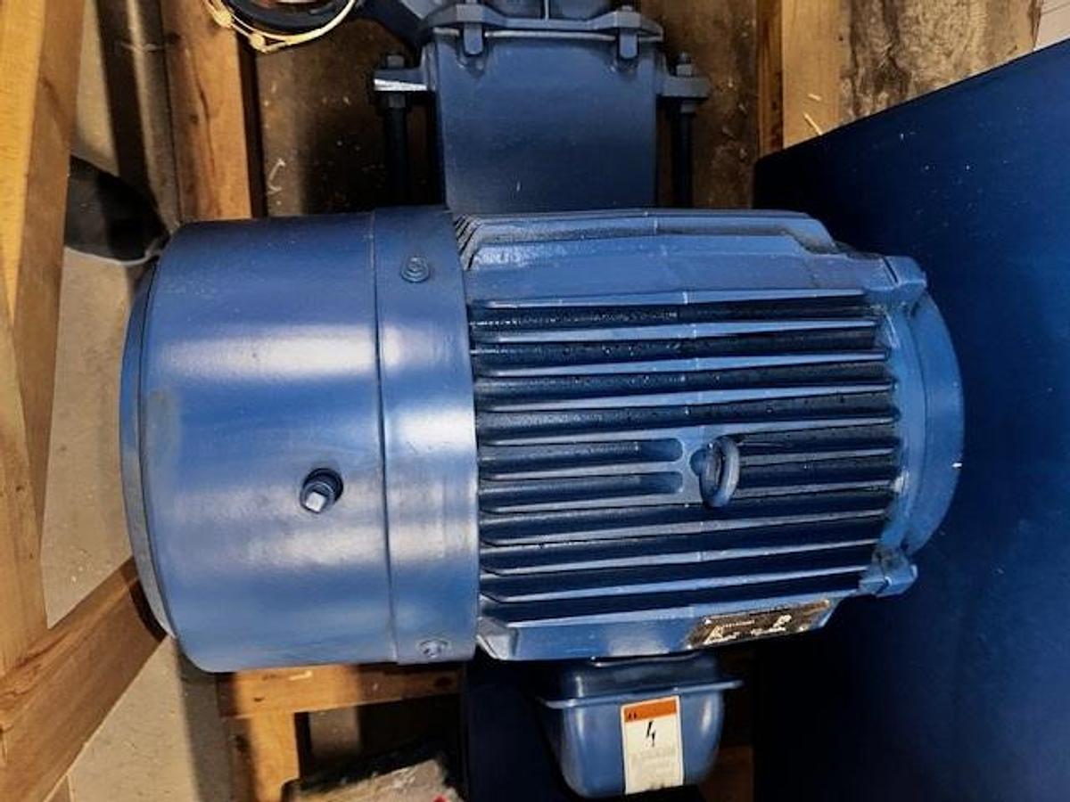 Aerzen GMA 12.5 Positive Displacement high Vacuum Blower with Base & Motor