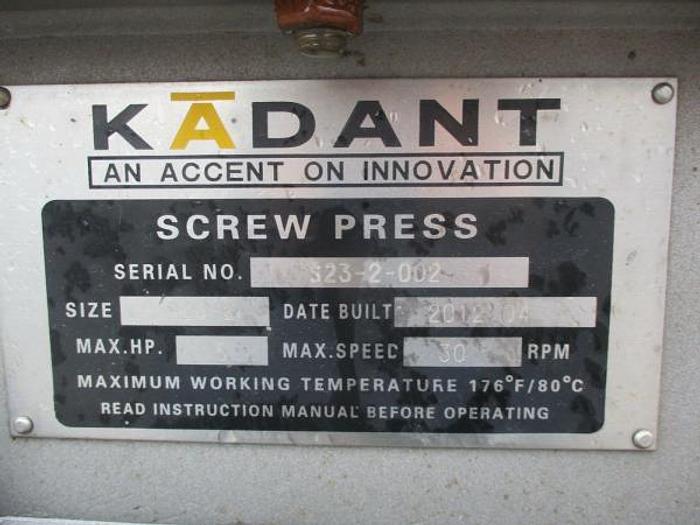 Used Kadant S23-2 Screw Press – SOLD!