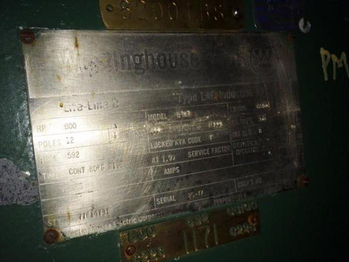 Used Westinghouse 800 HP Motor