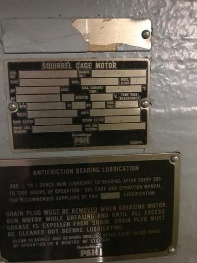 Used 500 HP P&H Motor-New