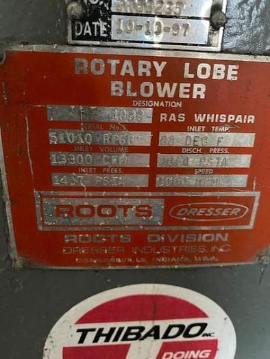 Used Roots 18×33 Rotary Lobe Blower REBUILT