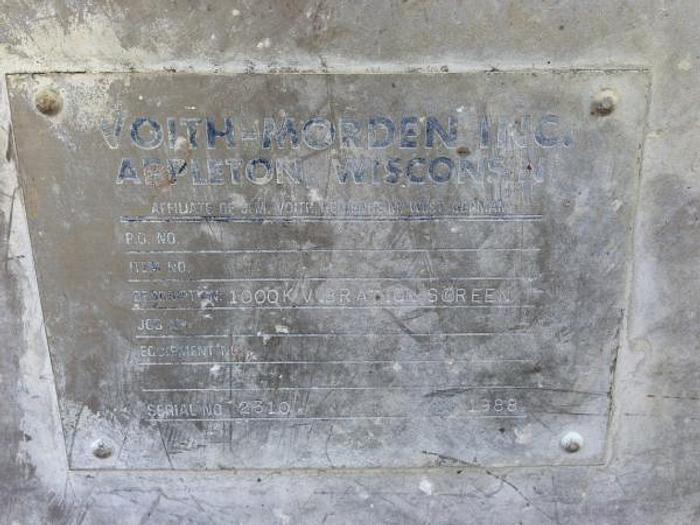 Used Voith Model 1000K Vibating Screen SS – SOLD!
