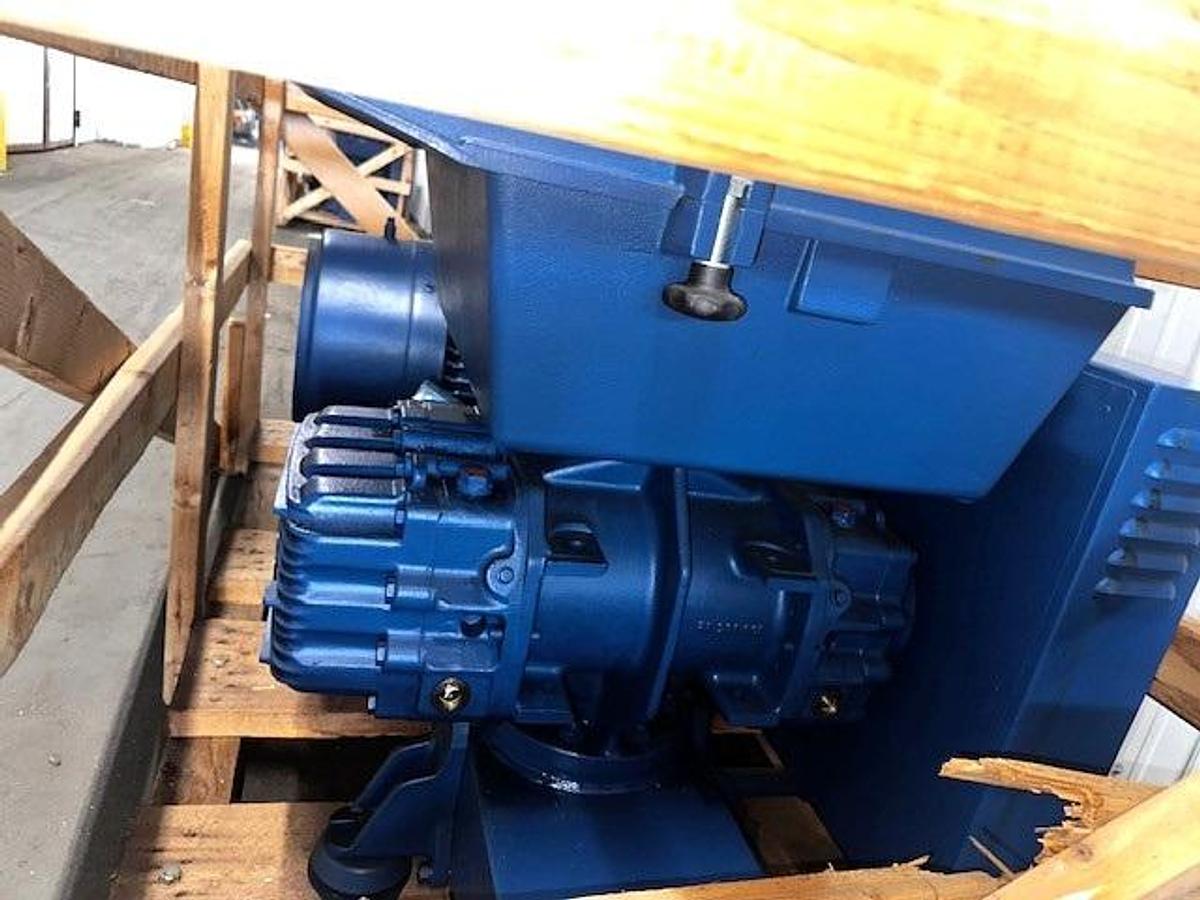 Aerzen GMA 12.5 Positive Displacement high Vacuum Blower with Base & Motor