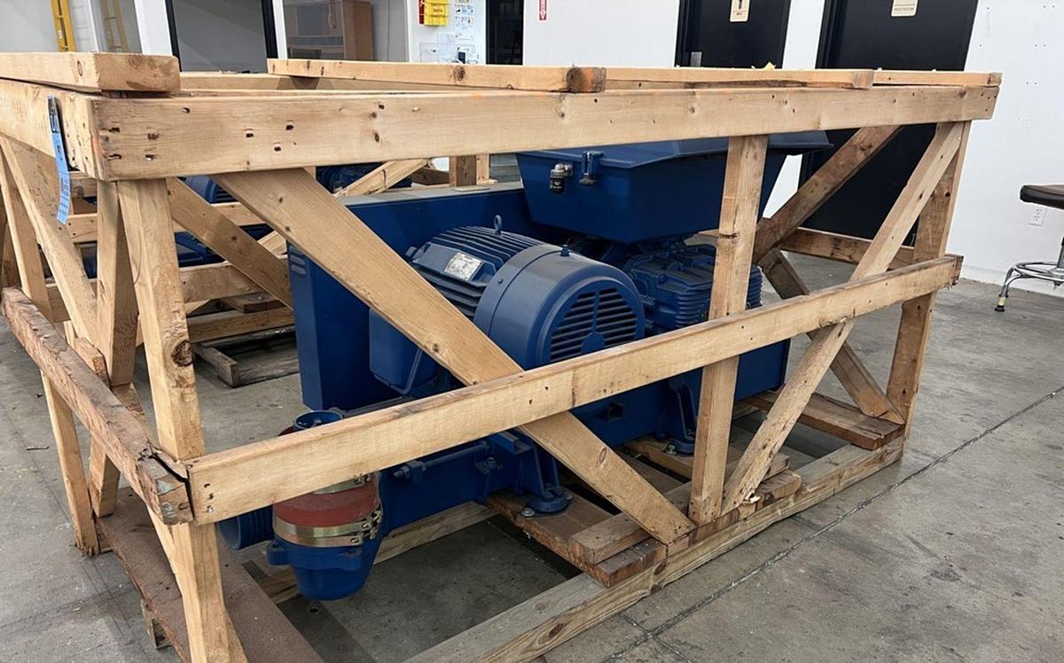 Aerzen GMA 13.6 Positive Displacement high Vacuum Blower with Base & Motor