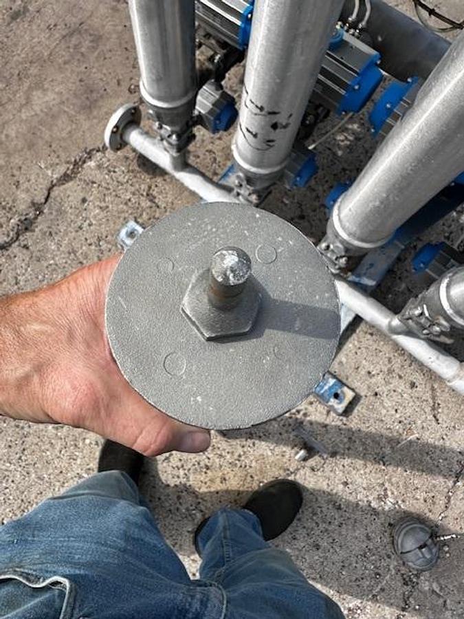 Used AES Eaton 4 Bank tubular Backwash Filter with Controls