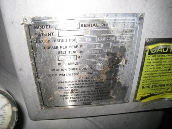 Used Bird Escher Wyss Model 400 Centrisorter Screen-SOLD!