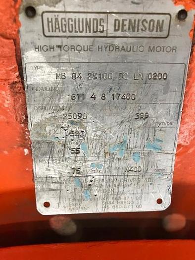 Used Hagglunds High Torque Hydraulic Motor -Rebuilt