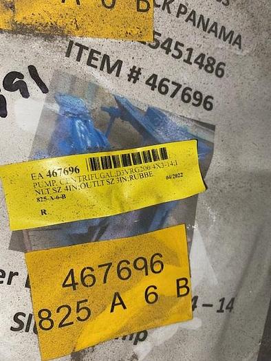 Refurbished Galigher Slurry pump-D3VRG200 4x3x14 Rebuilt Storeroom Spare