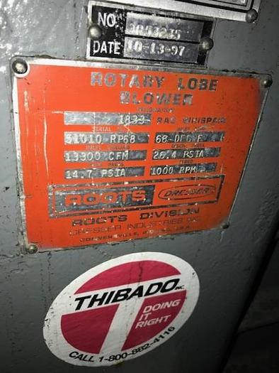 Used Roots 1833 RAS Whispair Rotary Blower (Rebuilt)