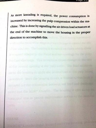 Used Ahlstrom Kamyr Kneader Disperger