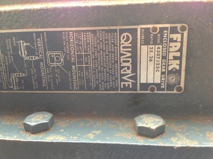 Used Falk Quadrive Enclosed Gear Drive Model: 4307J25C