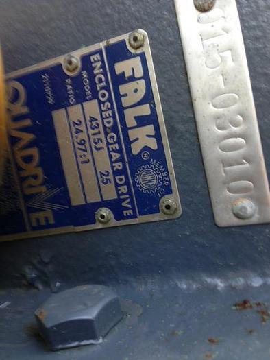 Used Falk Model 4315J  25 Quadrive Enclosed Gear Drive