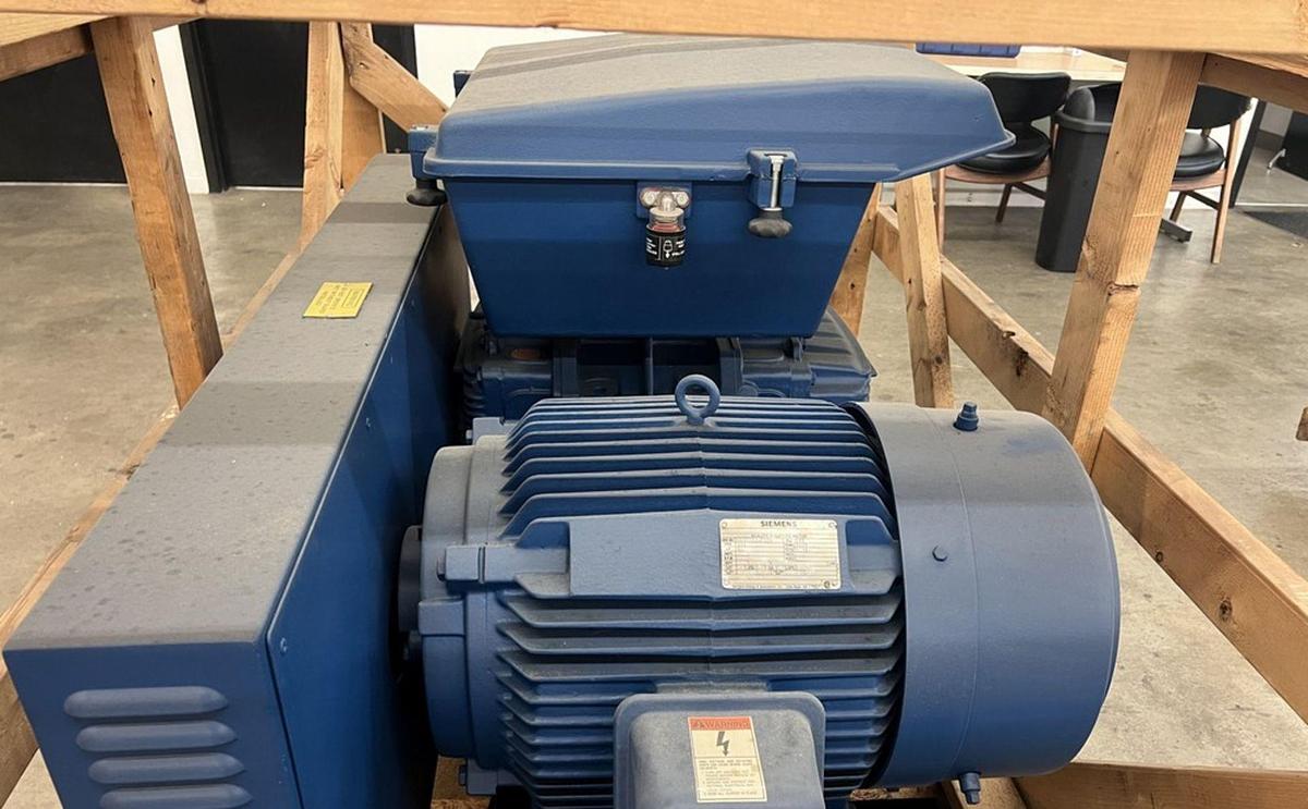 Aerzen GMA 13.6 Positive Displacement high Vacuum Blower with Base & Motor