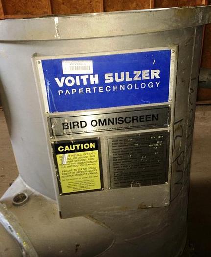 Used Bird 400 Screen (Voith Sulzer) Omniscreen (SS Body) – SOLD!