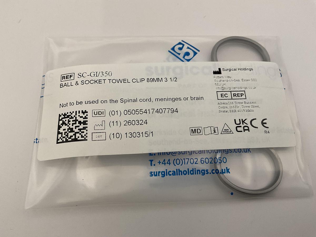 Surgical holdings Towel Clip 90mm