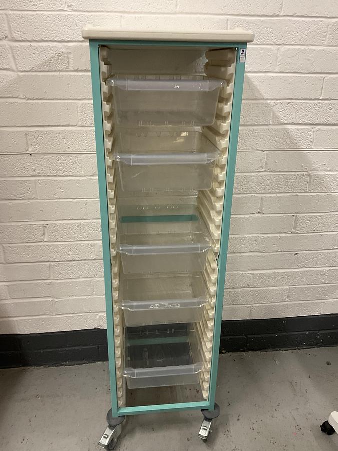 Used Bristol Maid Gratnells trolley 5 drawer