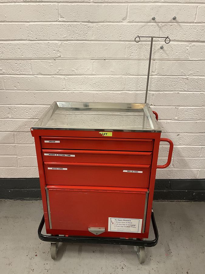 Used Bristol Maid Resus trolley