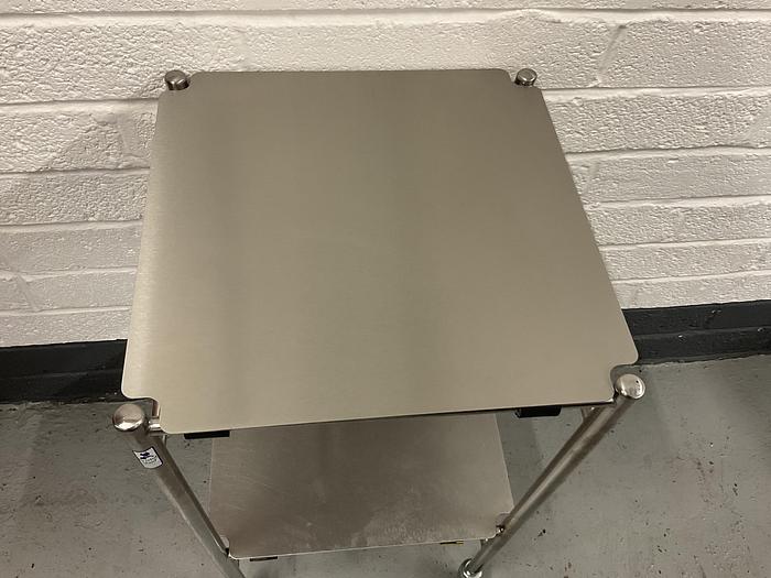 Used Trolley Stainless Steel 450 x450mm 2 Shelves