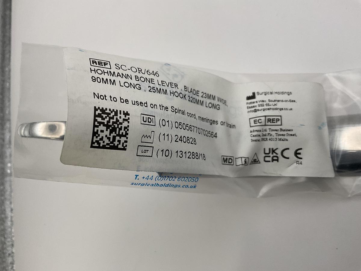 Surgical holdings Hohmann 23mm blade tip