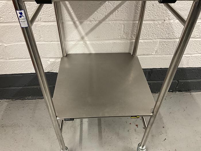 Used Trolley Stainless Steel 450 x450mm 2 Shelves