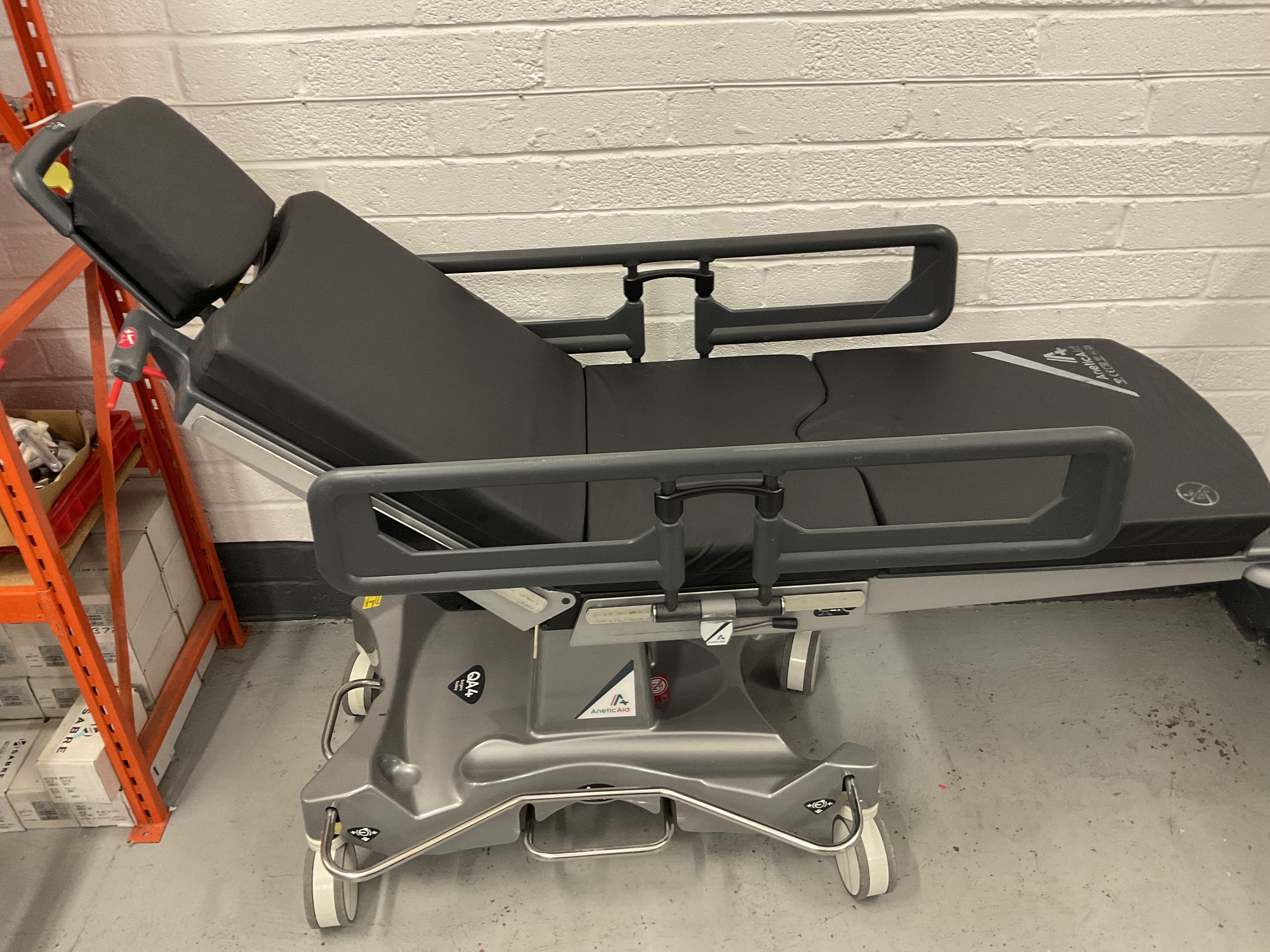 Used 2016 Anetic Aid Mobile Surgery Trolley QA4