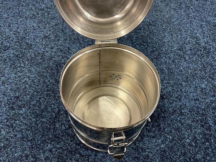 Stainless Steel Sterilisation Drum 150 x 150mm