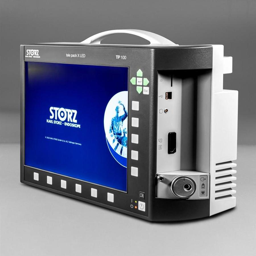 Used Karl Storz Telepack TP100 LED Camera System on trolley