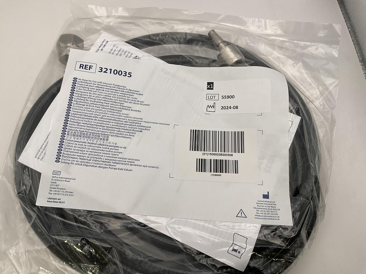 2024 Depuy Synthes 3210026 Dual Vacuum Footpump and Air Hose