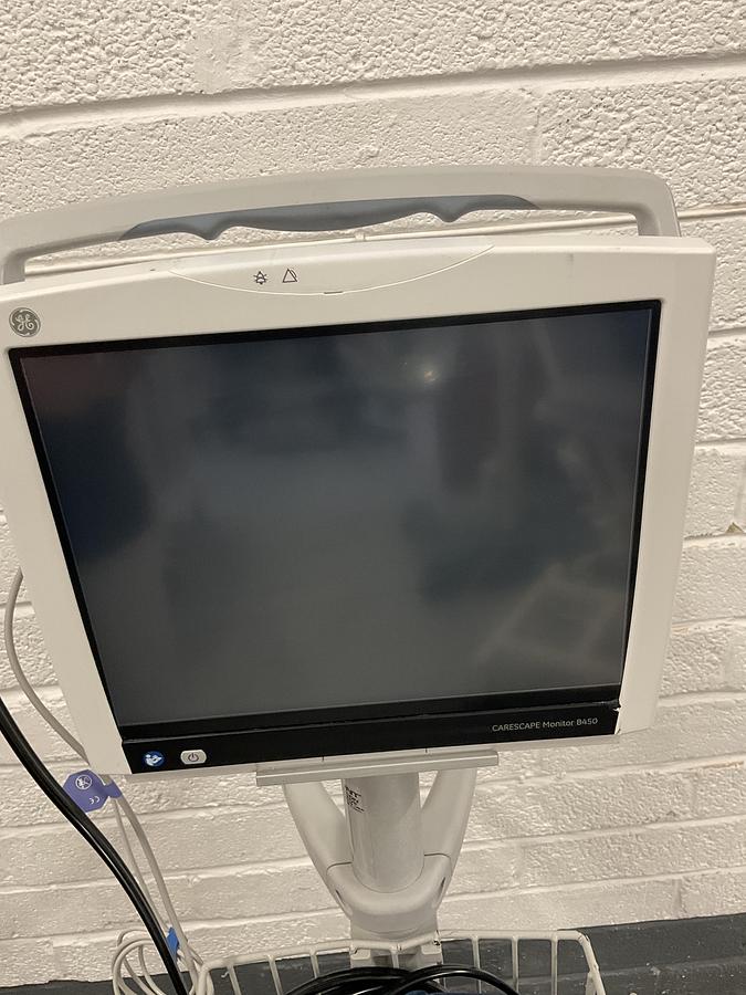 Used GE  Carescape B450 on mobile stand