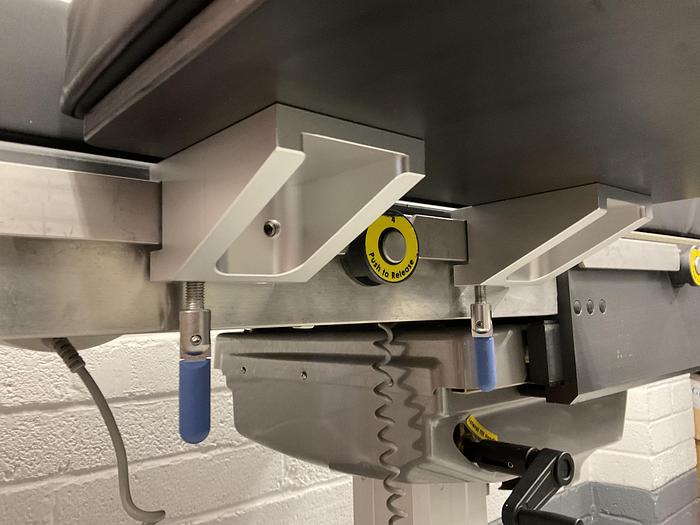 Arm table with twin leg Support