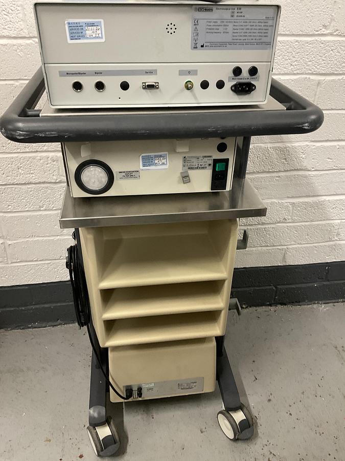 Used 2013 Eschmann E30 On ST80 suction trolley with smoke evacuation