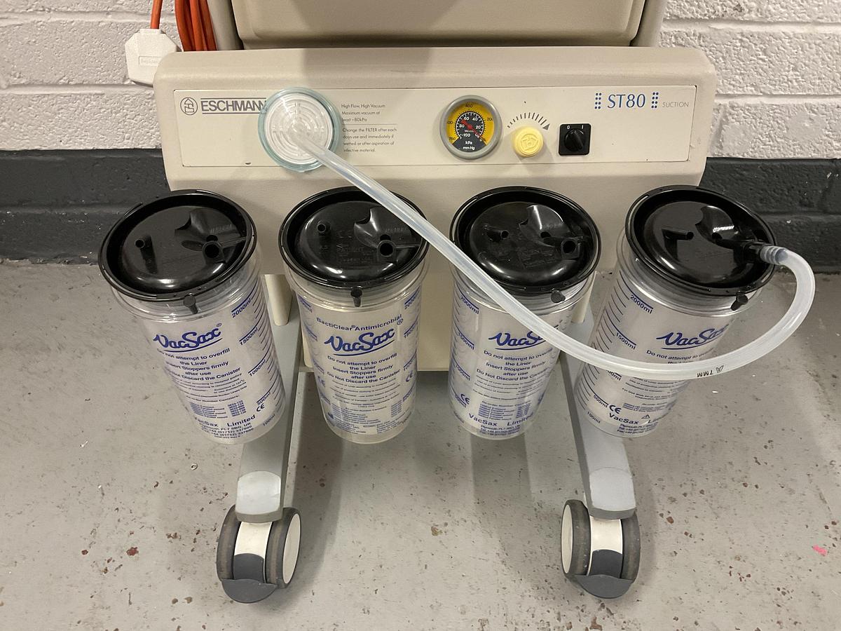 Refurbished Eschmann 4 bottle suction trolley ST80