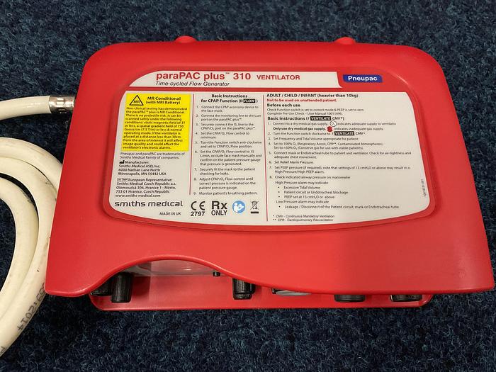 Used 2020 Pneupac Ventilator Parapac 310 Plus