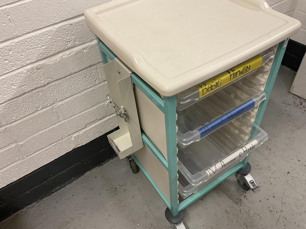 Used Bristol Maid Gratnells trolley 4 drawer