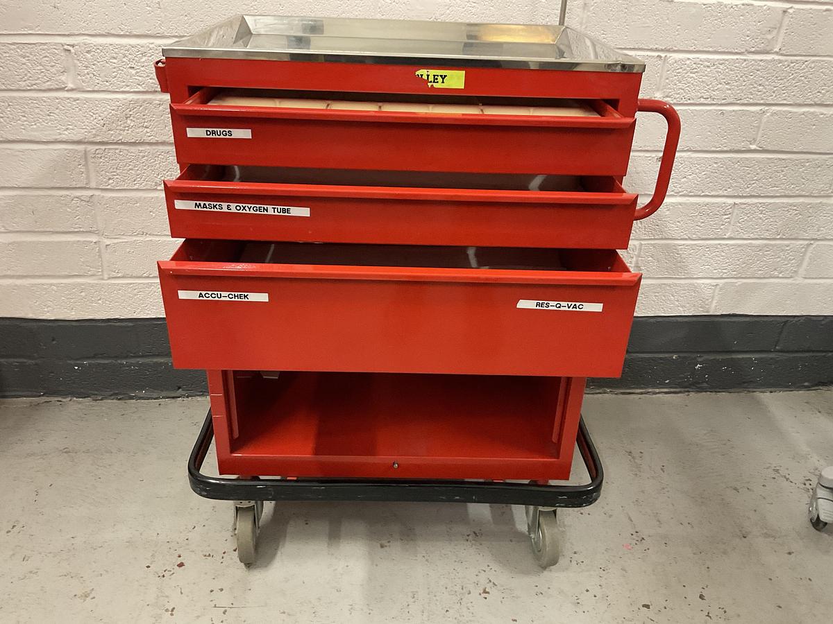 Used Bristol Maid Resus trolley