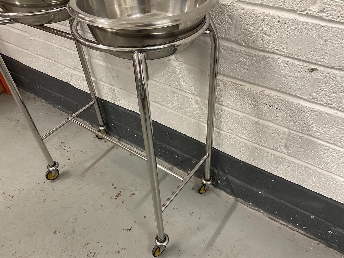 Used AC Daniels Double Bowl Stand