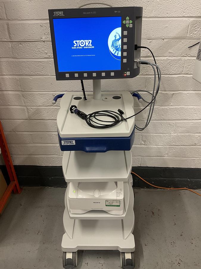 Used Karl Storz Telepack TP100 LED Camera System on trolley
